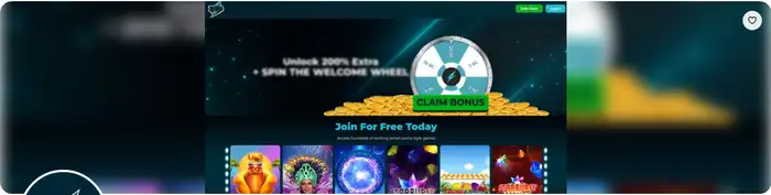 RollCasino lobby med slots og live casino